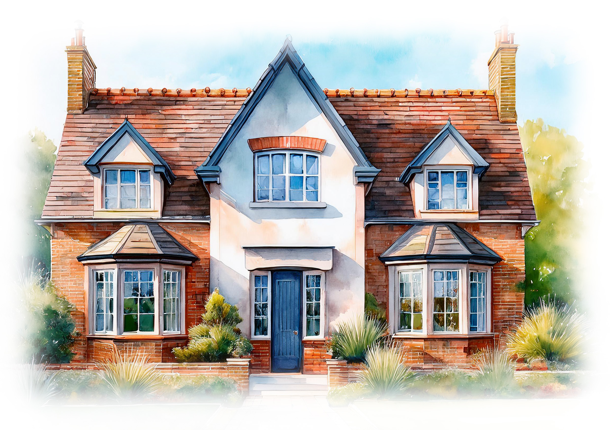 House type illustration